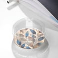thumbnail image 6 of Round Glass Ashtray 8.5×3.5in Non-Bubble Anti-Rolling Edge Smooth Not Hurt Hands For Living Room Bedroom Work Hotel Office Car Abstract Leaves (7), 6 of 8