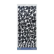 Hello Hobby Script Alphabet Stickers, Black/Gold/Silver, Letter Icons, 498 Count