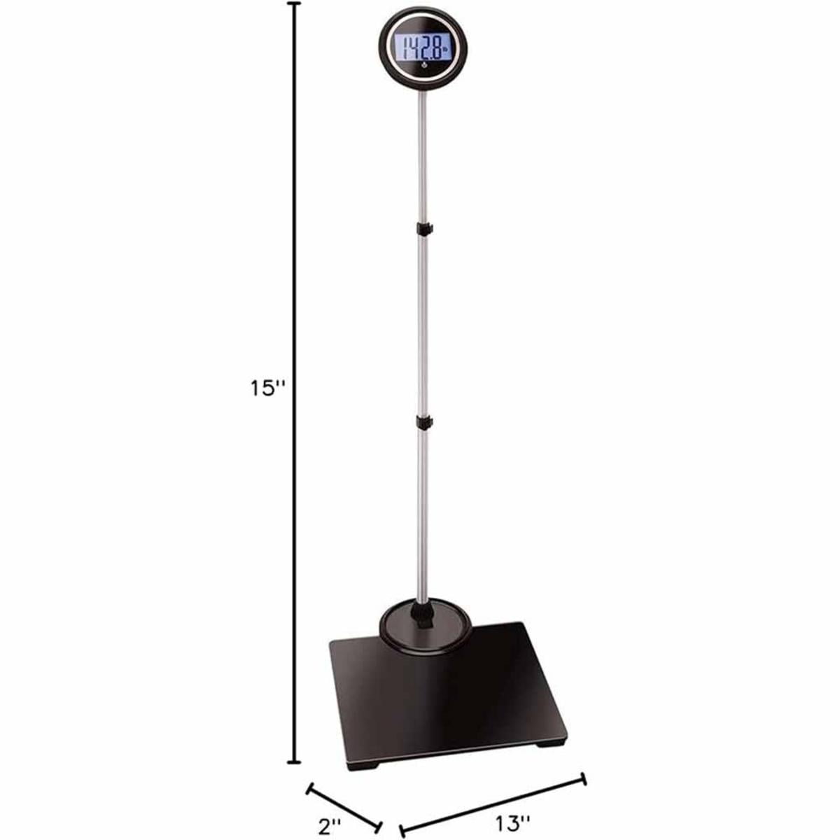Jobar International EXTENDABLE Extra Wide Scale, Black