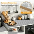 thumbnail image 5 of Genreen 12" x 118.1" Shelf Liner Drawer Liner for Kitchen Cabinet Non Adhesive, Strong Grip Anti Slip Cabinet Liners for Shelves, Durable Waterproof Cupboard Liner, Gray, 5 of 7
