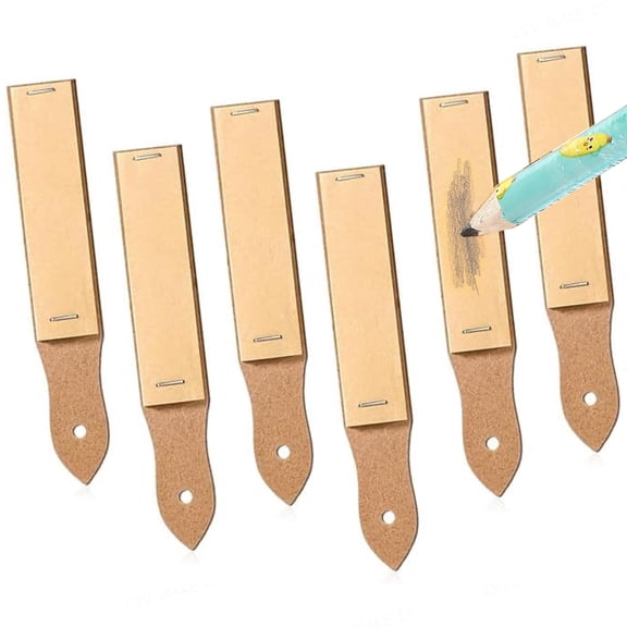 6Pcs Sandpaper Sharpener Sketch Pencil Sharpener Charcoal Pencil Art Drawing Tools for Artist Sketch Beginner