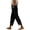 Z99 Black, variant on Womens Cropped Wide Leg Pants Hollow Out Scalloped Hem Linen Capri Trousers Lightweight Loose Fit Casual Summer Vacation Clothes with Pockets White,L