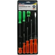 Allied 65011 Professional Screwdriver Set with Neon Handle - 8 Piece