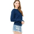 thumbnail image 3 of Made by Olivia Women's Basic Soft & Comfortable Pullover Fleece Crewneck Sweatshirt, 3 of 5