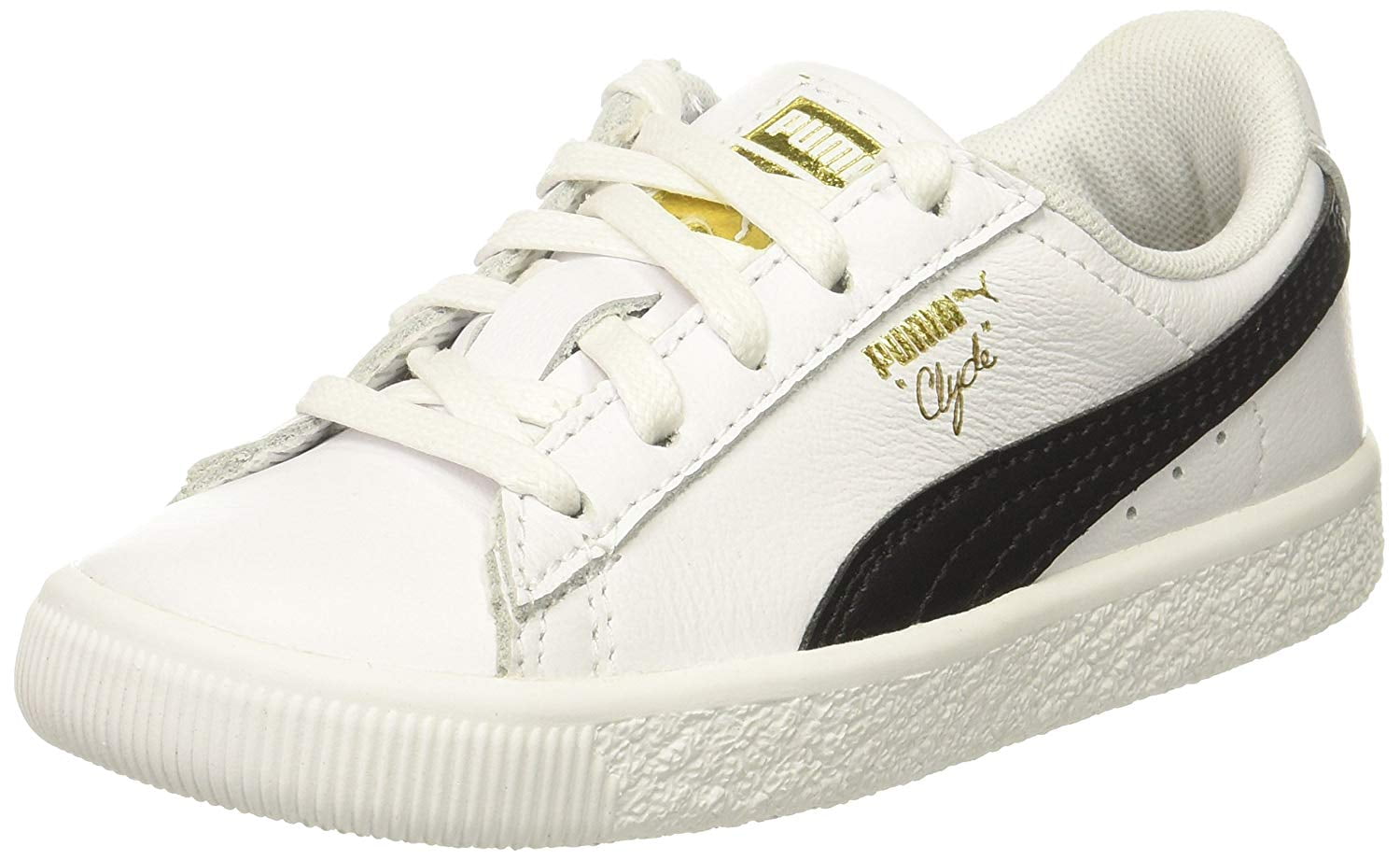 puma clyde core foil white