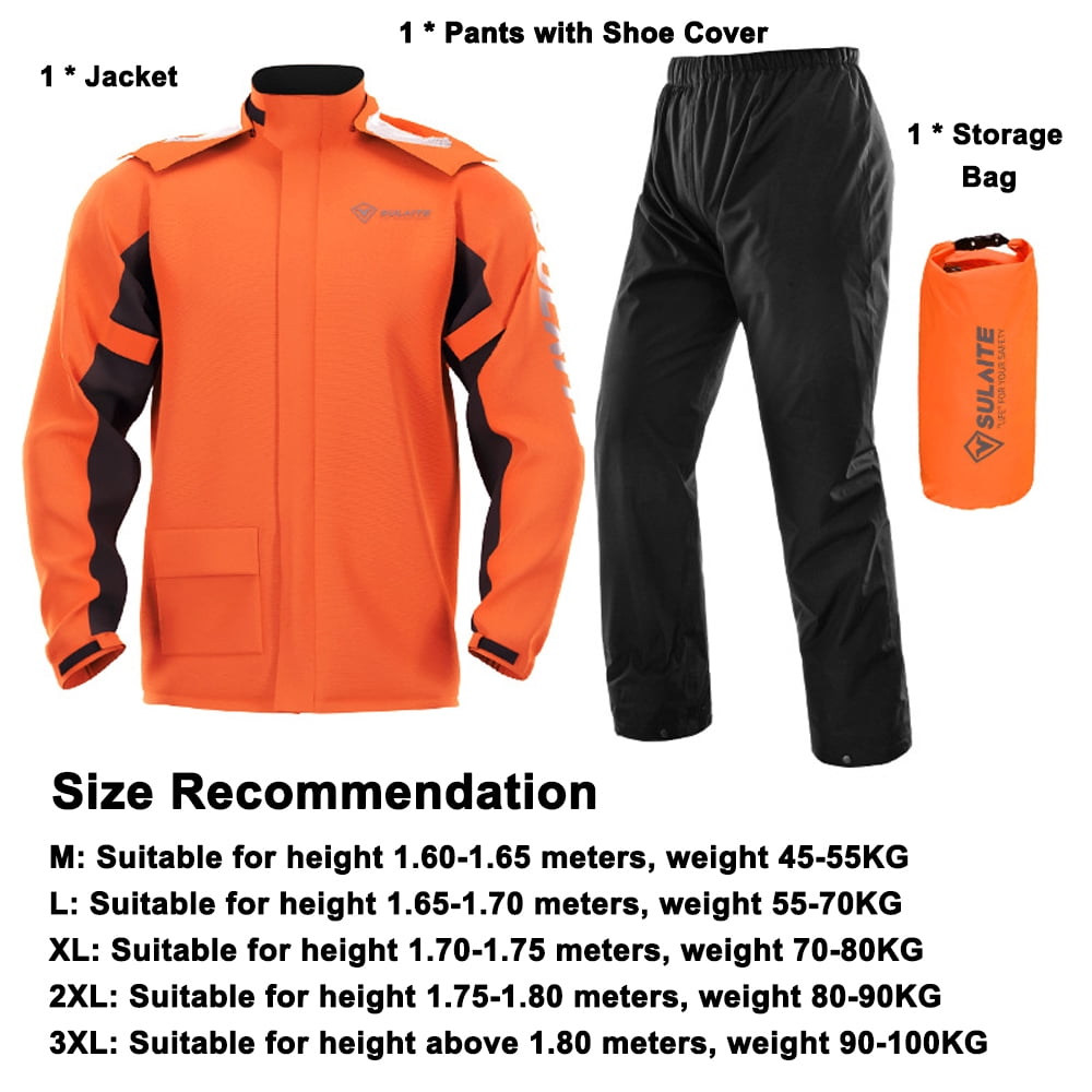 Mode épaissi fendu vêtements de pluie couleur correspondant sport
