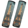 thumbnail image 2 of WOBOGO The Tower Of Paris Seat Belt Cover 2 Piece Soft Comfort Driving Shoulder Pad Suitable for All Cars and Backpacks, 2 of 8