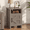 Gray, variant on Homall Farmhouse Nightstand 1 Piece with Shelf and Barn Door Wood Modern Beside Tables for Bedroom Living Room, Gray