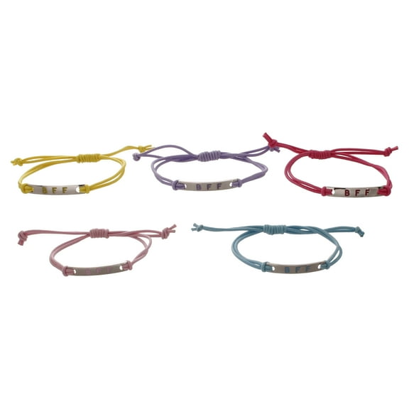 Wonder Nation Girl's "BFF" Multicolored Bracelet Set