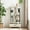 White, variant on Resenkos Display Cabinet, Display Case Organizer,Glass Cabinet Lighted Glass Cabinet Curio Display Cabinet,Cherry