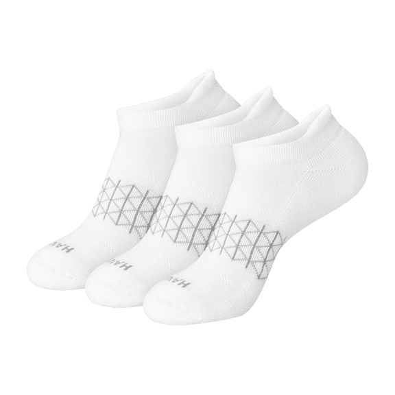 Hanes Mens Heel Shield Socks, Cushioned, Absolute Comfort, 3-Pack, Size 6-12, Black & Gray