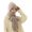 Khaki, variant on Beanie Hats for Women Integrated Ear Protection Windproof Cap Scarf Elastic Knitting Winter Windproof Knitting Thick Warm Ear Guard Hat Scarf