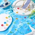 thumbnail image 3 of 100 piezas de conchas marinas acrílicas para decoración de fiestas, estrellas de mar surtidas, conchas marinas, criaturas marinas, adornos con temática de playa, 3 of 4
