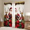 thumbnail image 2 of Castle Fairy Teens Santa Claus Blackout Curtains Set of 2 (52x84 Each),Bowknot Deer Window Curtains,Merry Christmas Curtains and Drapes,Super Cozy Room Decor, 2 of 6