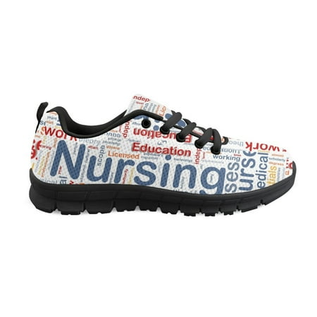 

Sport Casual Shoes For Women Nursing Shoes Summer Ladies Sneakers Cute Letter Pattern Lace Up Sneaker Lightweight zapatos planos