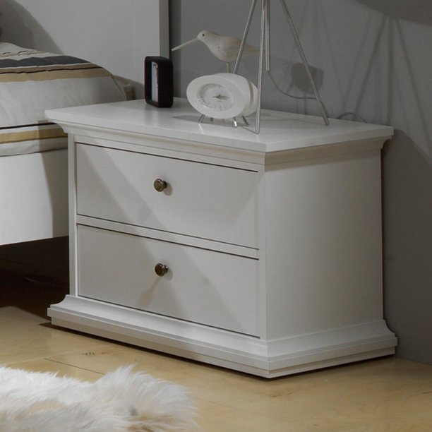 Tvilum Sonoma 2 Drawer Nightstand White