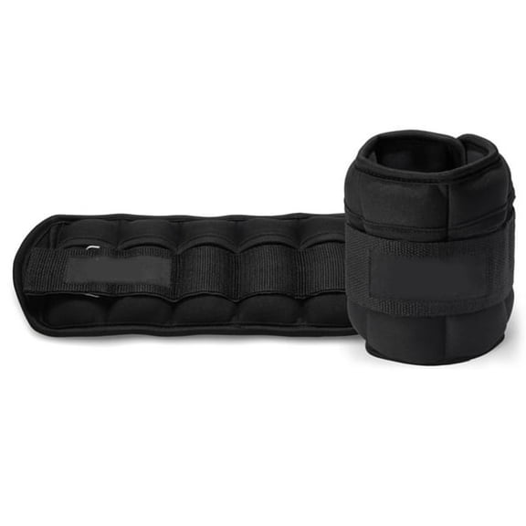 XIBUFE 10Lbs Adjustable Length Black Wrist and Ankle Weights for Fitness Workout Walking Running Yoga Strength Training Exercise Home Gym Sports Equipment Accessory 2 Pack