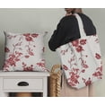 thumbnail image 5 of Soimoi Poly Canvas Red Fabric By the Yard - 56 Inch Wide - Florals, Leaves Print Fabric - Elegant & Beautiful Patterns for Fashion and Home Decor Printed Fabric, 5 of 6