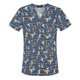 thumbnail image 4 of Ropa estampada de manga corta, conjunto dividido, ropa de lavado para médicos, ropa de verano fina de algodón para quirófano, ropa de trabajo, 4 of 5