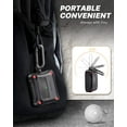 thumbnail image 6 of Fintie Silicone Case for Apple Airpods Pro 2019, [Front LED Visible] Reinforced Corner Bumper Shockproof Protective Cover Skin with Carabiner Support Wireless Charging, Black, 6 of 7
