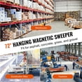thumbnail image 6 of VEVOR 105lbs Hanging Magnetic Sweeper Pickup Tool, Nail Hang-Type Magnetic Forklift Sweeper, Industrial Grade Magnets Steel Material Hunting Accessories for Picking Up Bolts Nails Iron Chips Metals, 6 of 9