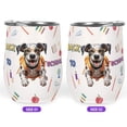 thumbnail image 2 of Back to School Cute Dalmatian 12oz Stainless Steel Wine Tumbler Insulated Cup with Lid Dog Lover - 13010, 2 of 5