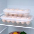 thumbnail image 3 of Neinkie Egg Storage Box High Capacity Stable Anti-Collision Transparent Visible 10/18 Grid Kitchen Refrigerator Egg Box Kitchen Accessories, 3 of 9