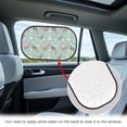 thumbnail image 3 of KUIFORTI 2 Pack Car Window Shades for Side Window 20.47" x 12.59" Window Sun Blocker Foldable Sun Visor for Car Truck Sedan Van SUV, Horse Print, 3 of 6