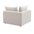 thumbnail image 3 of Hangover Cream Performance Linen Modular Corner Chair, 3 of 7