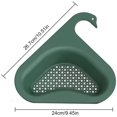 thumbnail image 2 of Kitchen Sink Drain Basket Swan Drain Rack, Multifunctional Triangle Sink Strainer Filter for Kitchen Sink Corner (3 Pcs, Yellow), 2 of 6