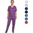 thumbnail image 1 of Uniforme Medico Pijama Quirurgica Mujer Recto Conjunto S Color Morado, 1 of 5