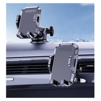 GUANGHUI Phone Holders for Your Car - Air Vent Phone Mount, Ultra-Stable Metal Clip with Anti-Shake & 360° Rotation, Universal Car Mount Fit iPhone 16/15/14/13/12 Pro Max/Android/Samsung Galaxy