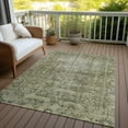 thumbnail image 6 of Addison Rugs Chantille Indoor/Outdoor Transitional Geometric, Abstract Olive Washable Rectangle Rug, 9' x 12', 6 of 6