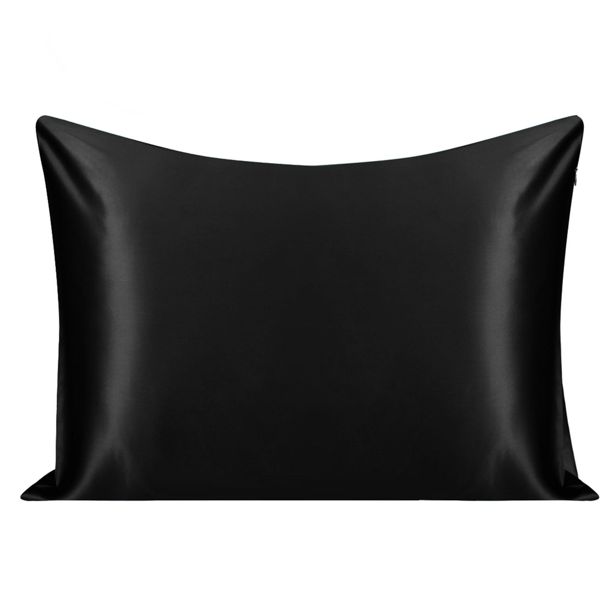 Unique Bargains 1 PC 22mm 100 Natural Silk Pillowcases Black Standard