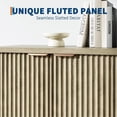 thumbnail image 6 of Fluted Modern Sideboard  with Doors & Shelves, Wood Storage Console Coffee Bar Wine Bar Cabinet Table for Living Room, Entryway, Hallway, 6 of 8
