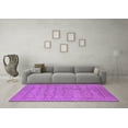 thumbnail image 3 of Ahgly Company Indoor Square Oriental Purple Industrial Area Rugs, 5' Square, 3 of 4