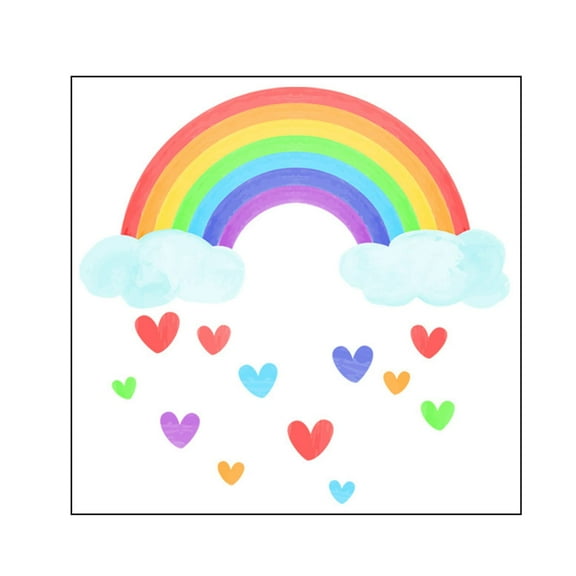 Luminous Rainbow Wall Sticker Decorative Wall Decoration Supplies for Dormitory Holiday New Year Party Decoration Gift Rainbow