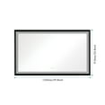 thumbnail image 4 of Sumdeal Mirror Bathroom Mirror 60"X36" Rectangular Aluminum Framed Anti-Fog LED Lighted Wall Bathroom Vanity Mirror with Lights,Black, 4 of 8