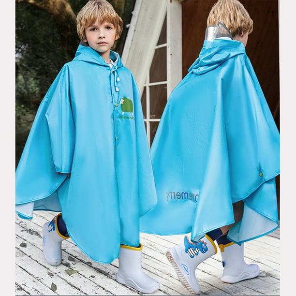 SUNSIOM Enfants Pluie Poncho Dessin Anime Veste Impermeable Mignon Manteau de Pluie Bambin Garcons Filles Pluie Cape Lumiere Impermeable a Capuche