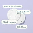 thumbnail image 4 of Cliganic Premium Cotton Rounds for Face (200 Count) | Makeup Remover Pads, Hypoallergenic, Lint-Free | 100% Pure Cotton, 4 of 6