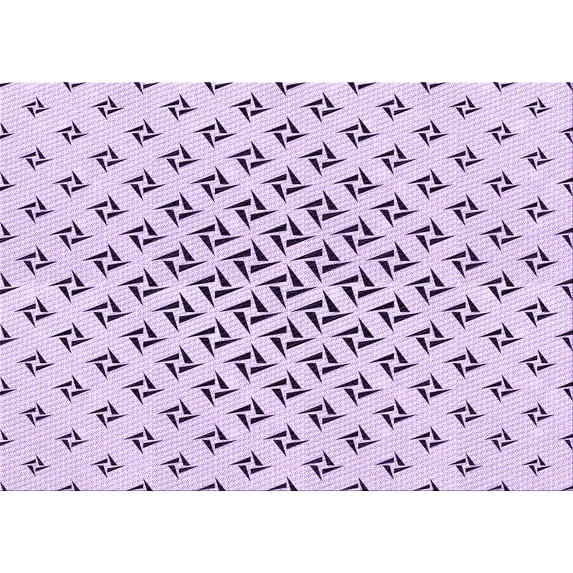 Ahgly Company Machine Washable Indoor Rectangle Transitional Rich Lilac Purple Area Rugs, 7' x 9'