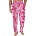 thumbnail image 1 of Pantalones largos de moda para hombre, informales, para el hogar, con estampado de San Valentín, de pierna recta, largos, 1 of 2