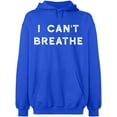 thumbnail image 2 of OXI Hoodie Sweatshirt - I Can't Breathe, Basic Casual Hoodie for Men's and Women Fleece Hoodie Long Sleeve - Royal Blue 3X-Large, 2 of 3