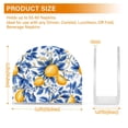thumbnail image 3 of Lemons and Blue Leaves Acrylic Napkin Holder Clear Paper Tissue Dispenser Kitchen Dining Room Bathroom Party Hotel, 3 of 8