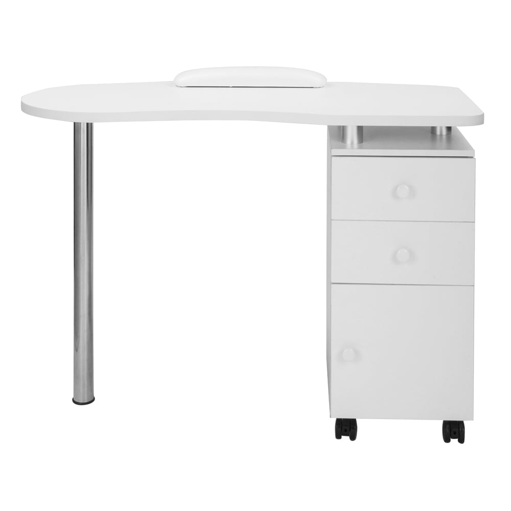 Clearance Sale Office Computer Desk With 2 Drawers Manicure Table Study Writing Desks For Home With Storage Cupboard Desks Workstations For Home Office Bedroom Walmart Com Walmart Com