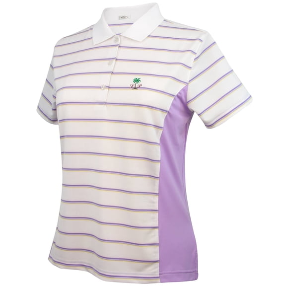 Monterey Club Ladies' Dry Swing Stripe Colorblock Golf Polo Shirt #2282