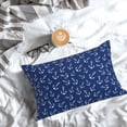 thumbnail image 3 of Salouo Nautical Anchors Pattern Pillow Cases,1PC Pillow Covers with Envelope Closure Decorative Pillow Case for Bed Couch,Pillows Not Included-20"x30", 3 of 6