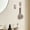 🌺Coffee_Base#540, variant on Wall Hooks, Pivoting Hook for Bathroom Kitchen Dorm Room, Adjustable Silica and Iron Design, Drill-Free Low-Profile Wall Mount