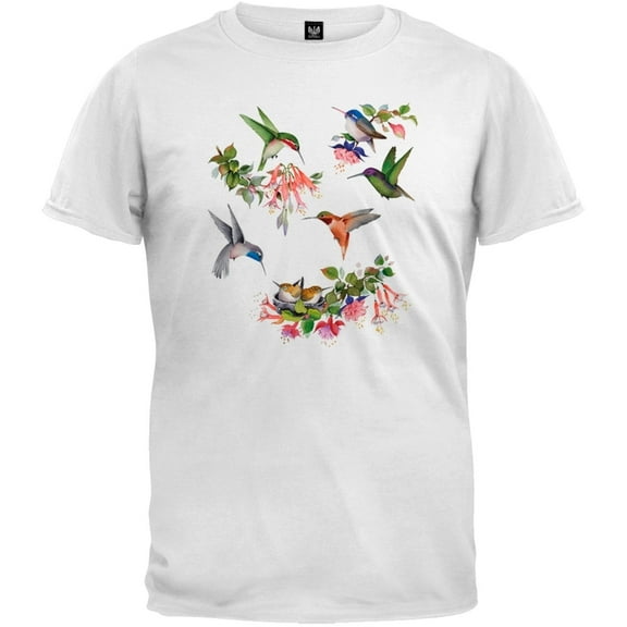 Hummingbirds of North America White T-Shirt - 2X-Large