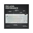 thumbnail image 4 of Logitech G PRO X TKL Lightspeed Wireless Gaming Keyboard, Ultra-Portable Tenkeyless Design, LIGHTSYNC RGB, PBT keycaps, Tactile Switches (GX Brown) - White, 4 of 5